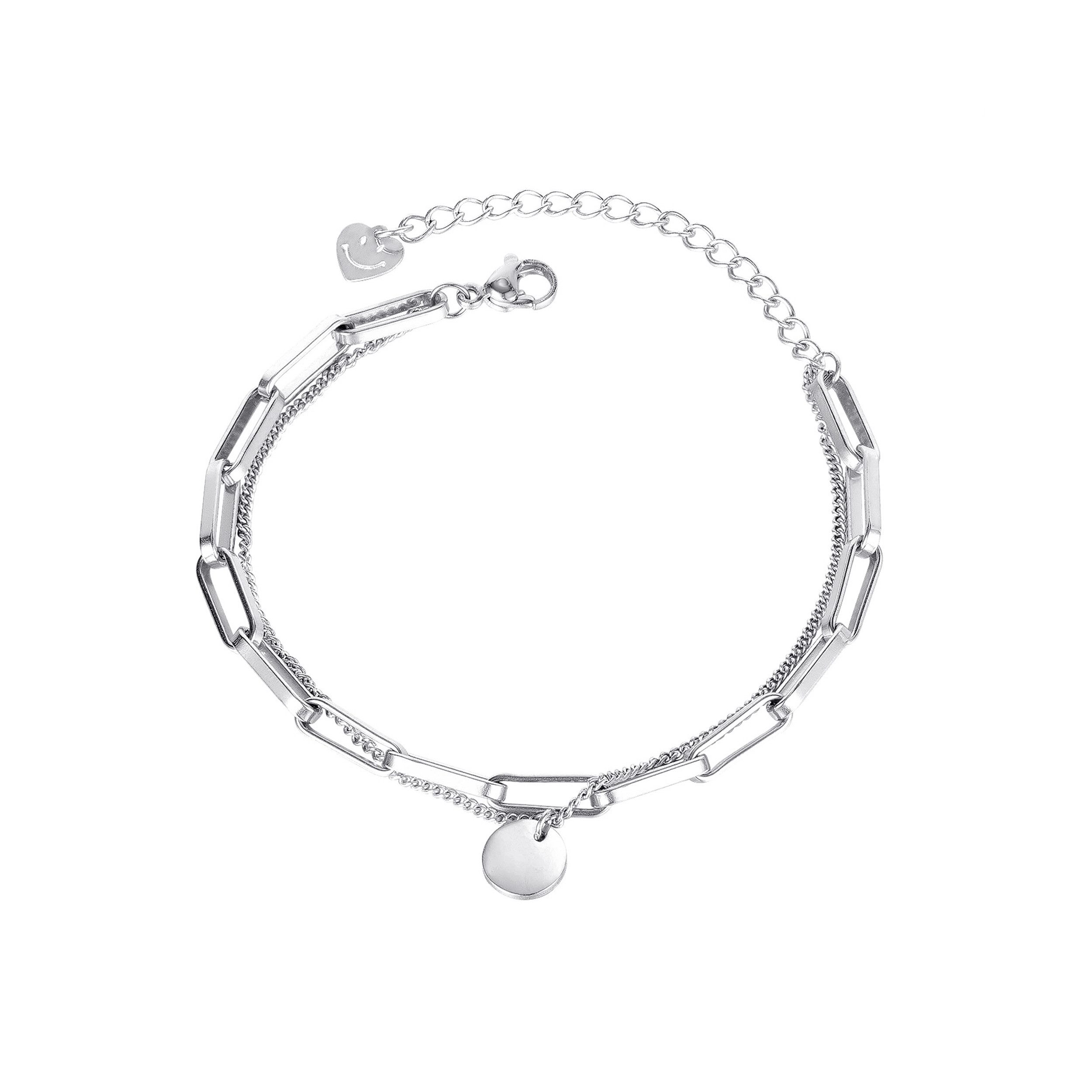 RAIKOU Armband DOUBLE-LAYER DISC Edelstahl Armband günstig online kaufen