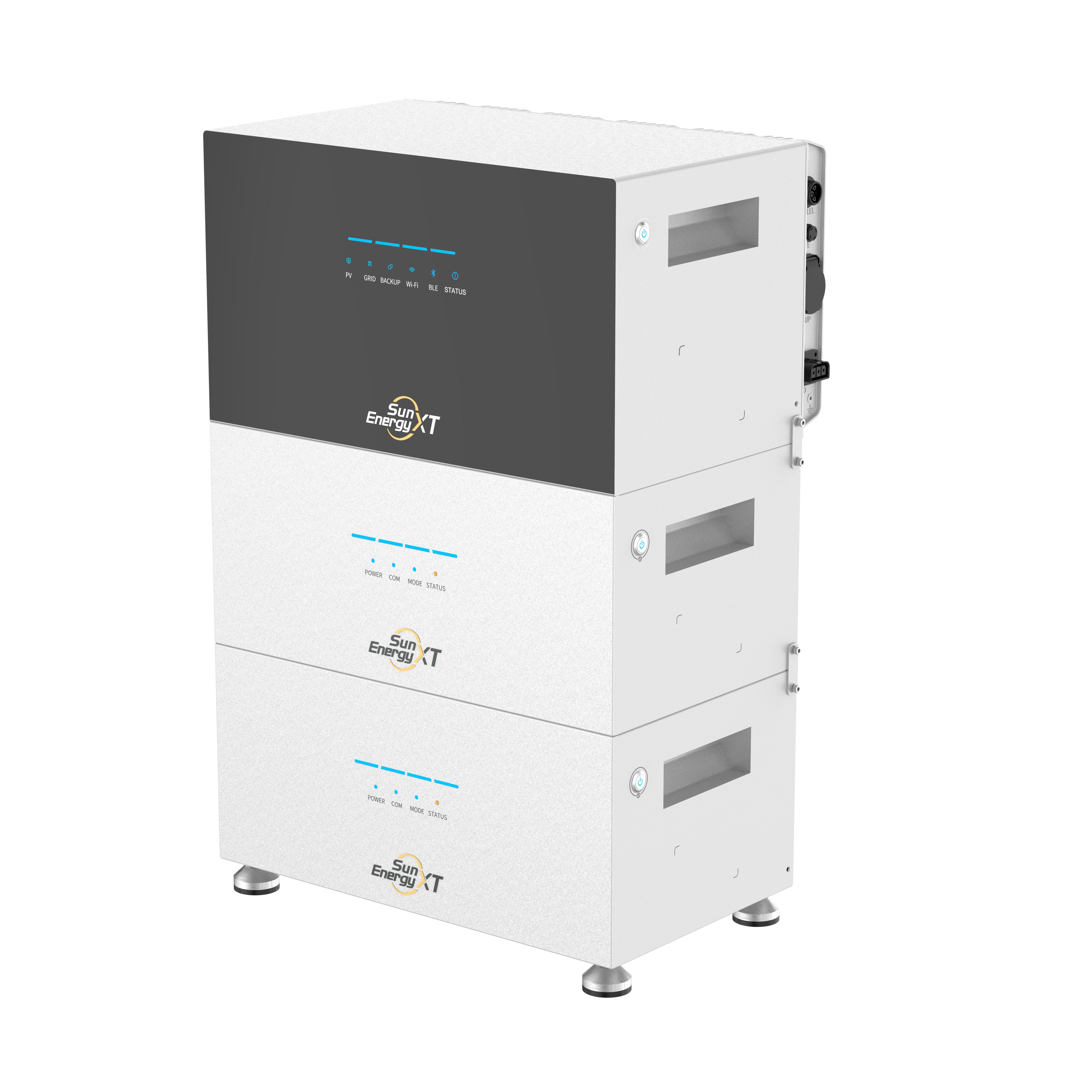 SunEnergy XT Balkonkraftwerk SunEnergyXT 500 PRO 5kWh Speicher 2400W Wechselrichter Notstrom 4 MPPT
