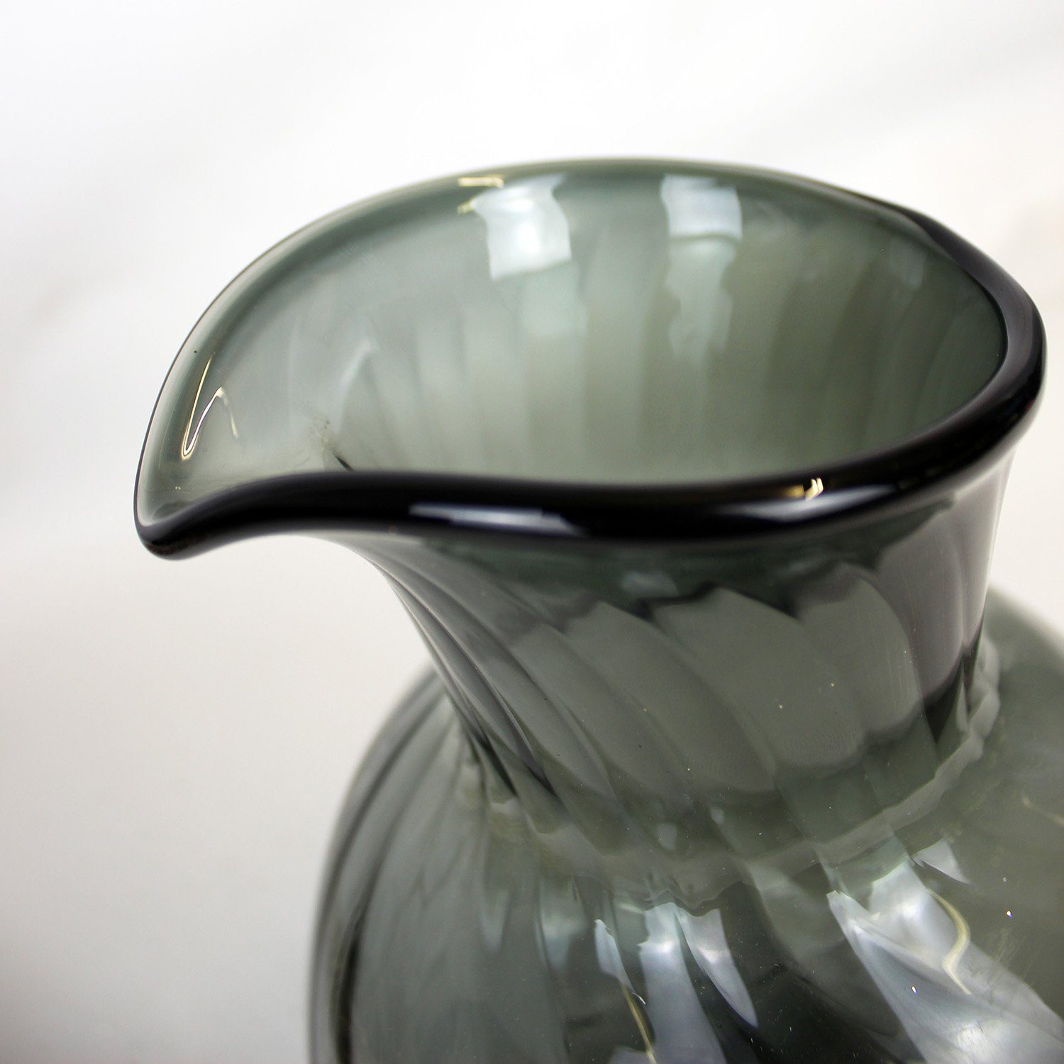 grau Glaskrug), Collection Karaffe Signature 1x Stück, Wasserkrug Krug Liter Wasserkrug (1 aus 2 Dekanter, Home Glas