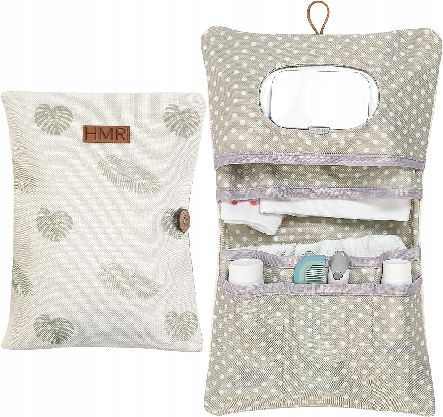 Windeltasche Wickeltasche Organizer und Kosmetiktasche 2in1 Kleine Windeln