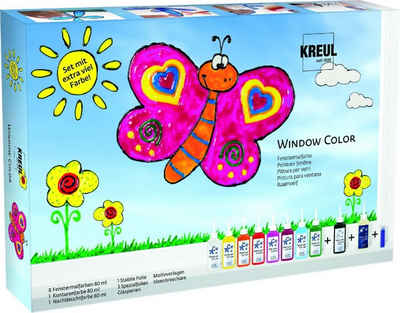 Kreul Bastelfarbe Kreul Window Color Set mit extra viel Farbe Set