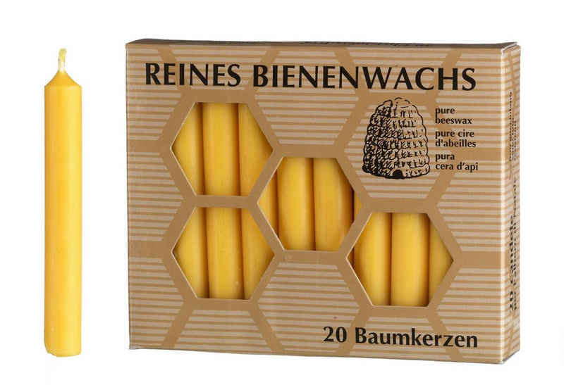 Kopschitz Kerzen Christbaumkerzen »100 % Bienenwachs Baumkerzen 95 x Ø 13 mm, 20«