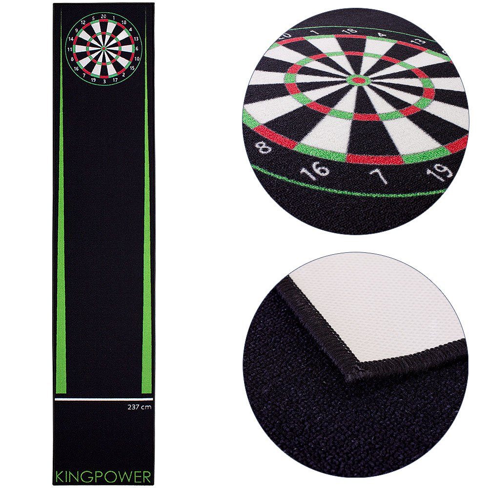 Dartmatte Dart Matte Dartteppich Turnier Matte Dartmatte Darts 290 x 60 cm Grün
