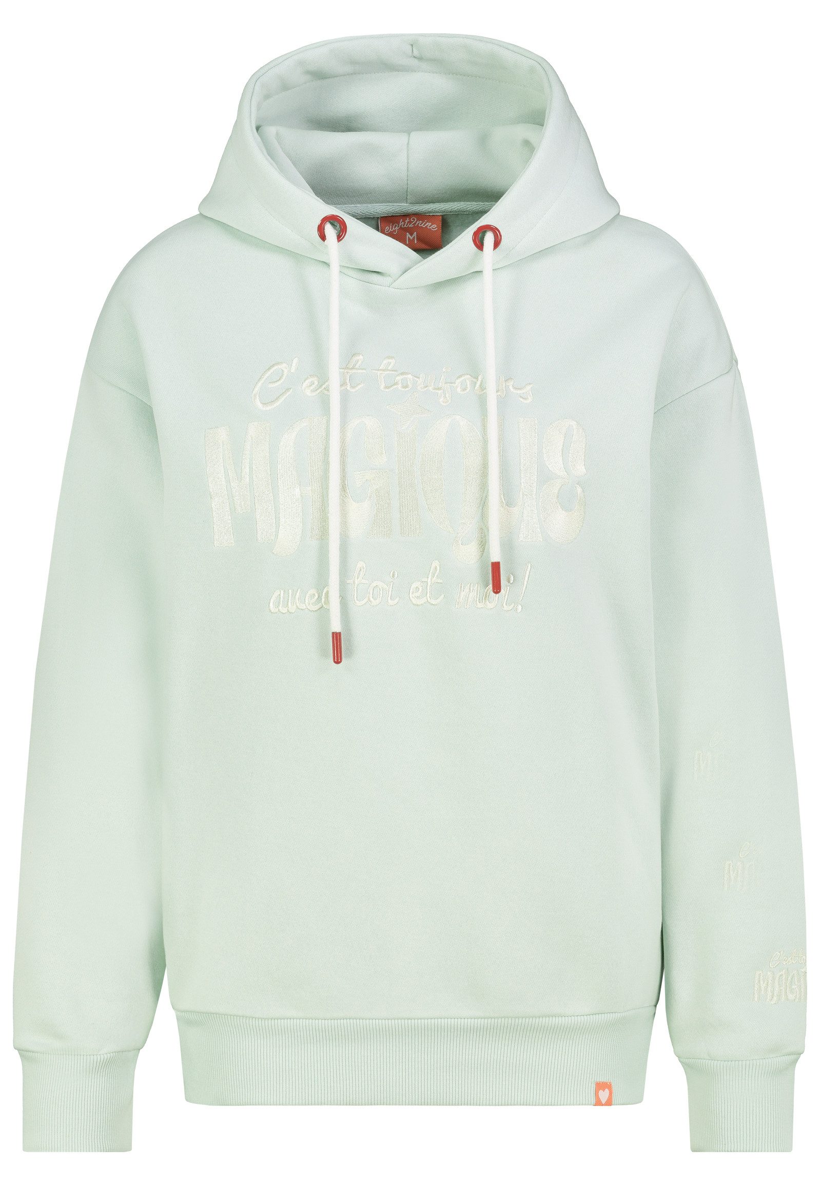 Eight2Nine Hoodie Weiches Sweatshirt mit Kapuze und Reißverschluss (1-tlg) günstig online kaufen