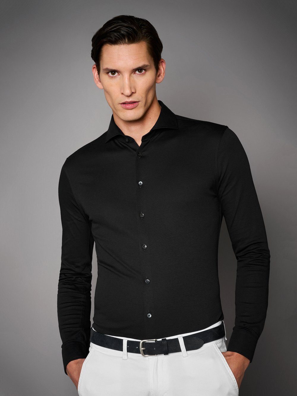 DESOTO Businesshemd Luxury Hai mit Hai Kragen