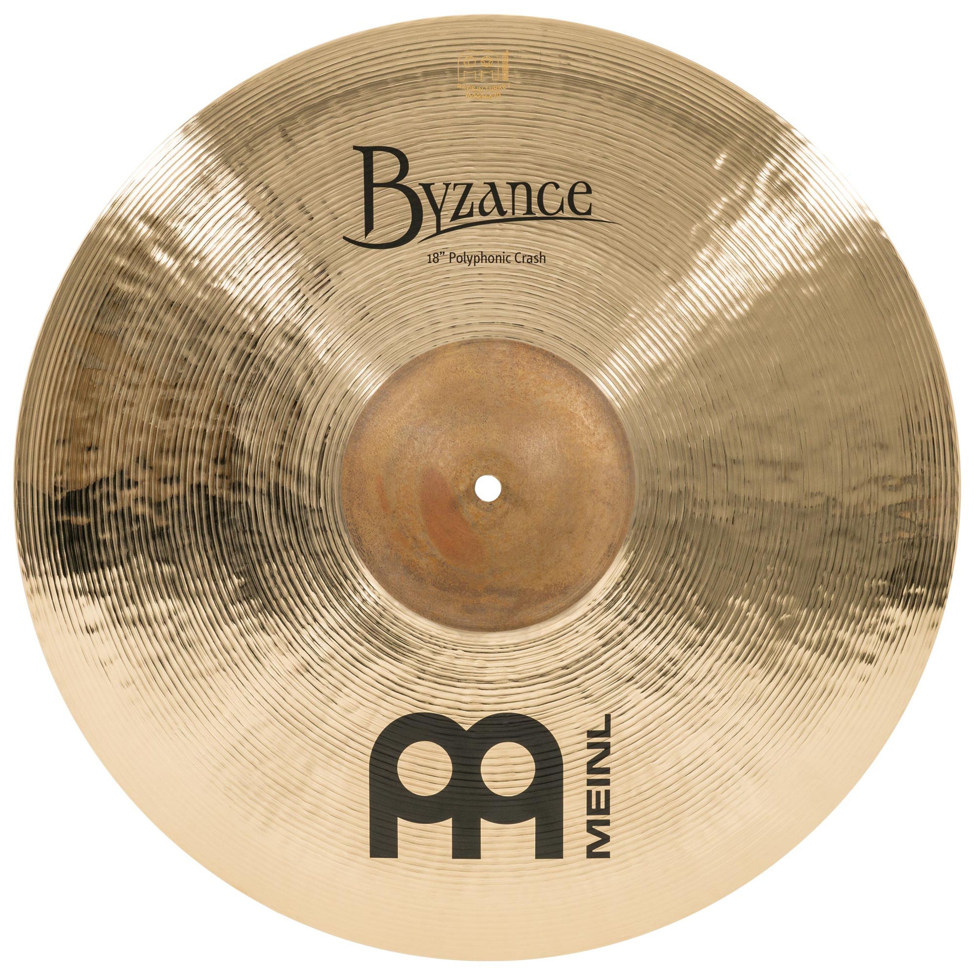 Meinl Percussion Becken, Cymbals, Crash Becken, B18POC-B Byzance Polyphonic Crash 18" Brilliant - Crash Becken