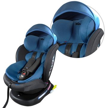 XOMAX Autokindersitz Patrizia, bis: 11, ab: 0 kg, bis: 36 kg, (Patrizia), mit 360° Drehfunktion, Isofix Gruppe 0/1/2/3 5-Punkt-Gurt ECE R44/04