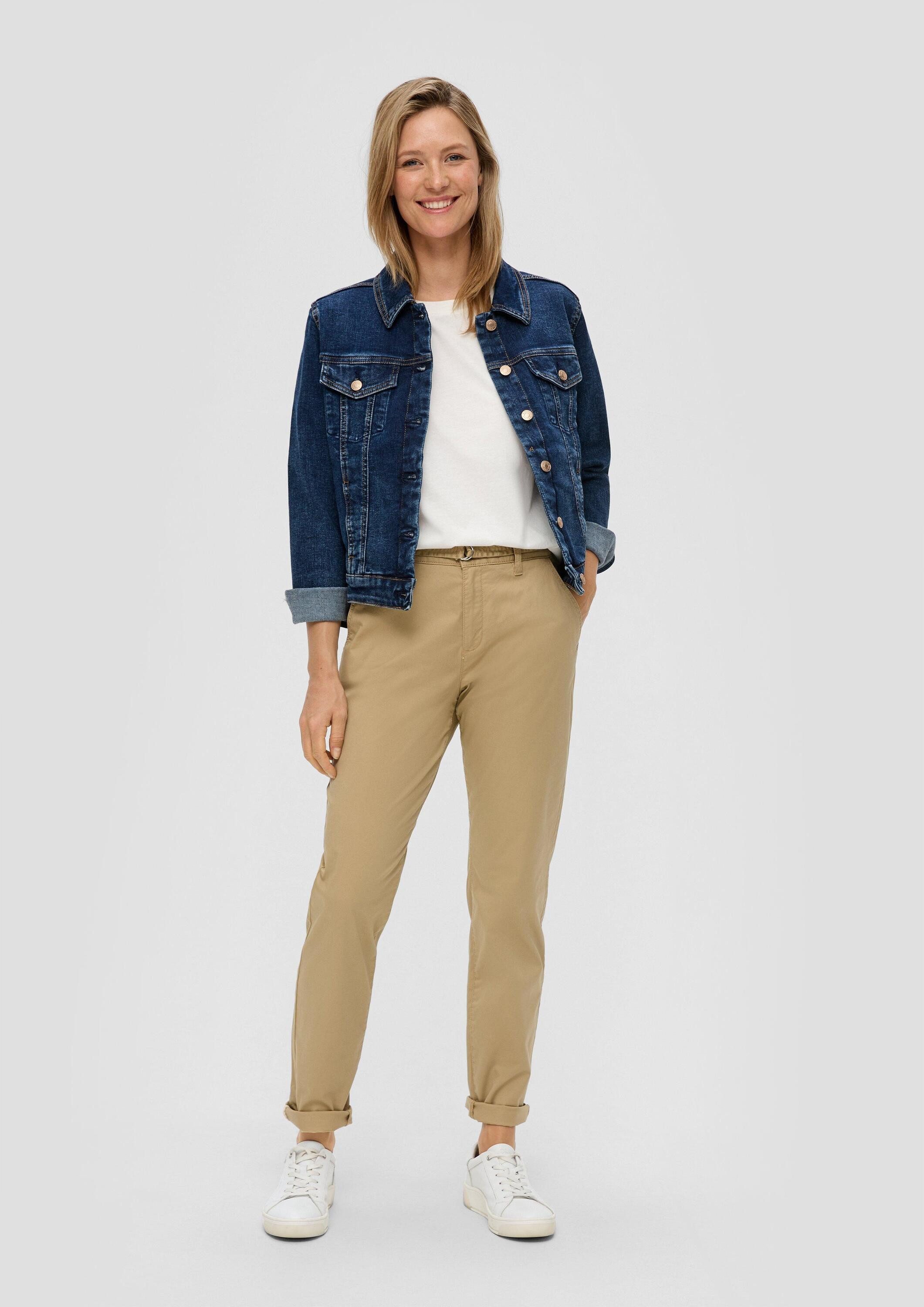 s.Oliver Chinos Hose CHINO Regular: Chinohose mit Gürtel günstig online kaufen