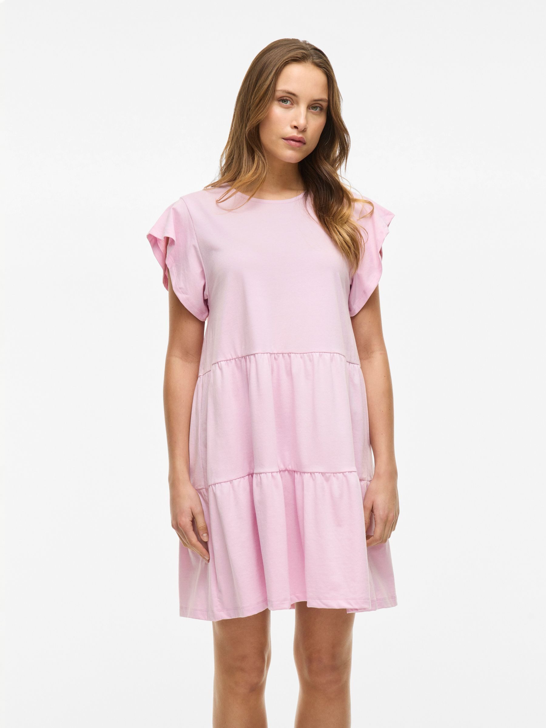 Vila Shirtkleid Kurzärmeliges Volant Design mit günstig online kaufen