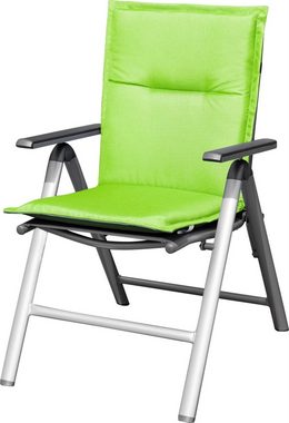 Aspero Sitzauflage 2 wendbare Niedriglehner Stuhlauflagen, Gepolsterte und wasserdichte Outdoor Auflage