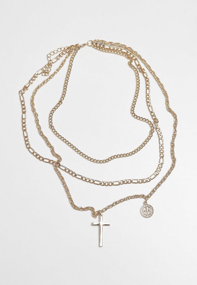 URBAN CLASSICS Kette mit Anhänger Accessories Mini Coin Cross Necklace