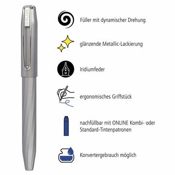 Online Pen Füller Slope, ergonomisch, ideal für die Schule, inkl. Tintenpatrone
