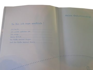 Hama Tagebuch, Hardcover Kinder Baby Buch "Kleiner Hase" Buch Geburt Babybuch Geschenk
