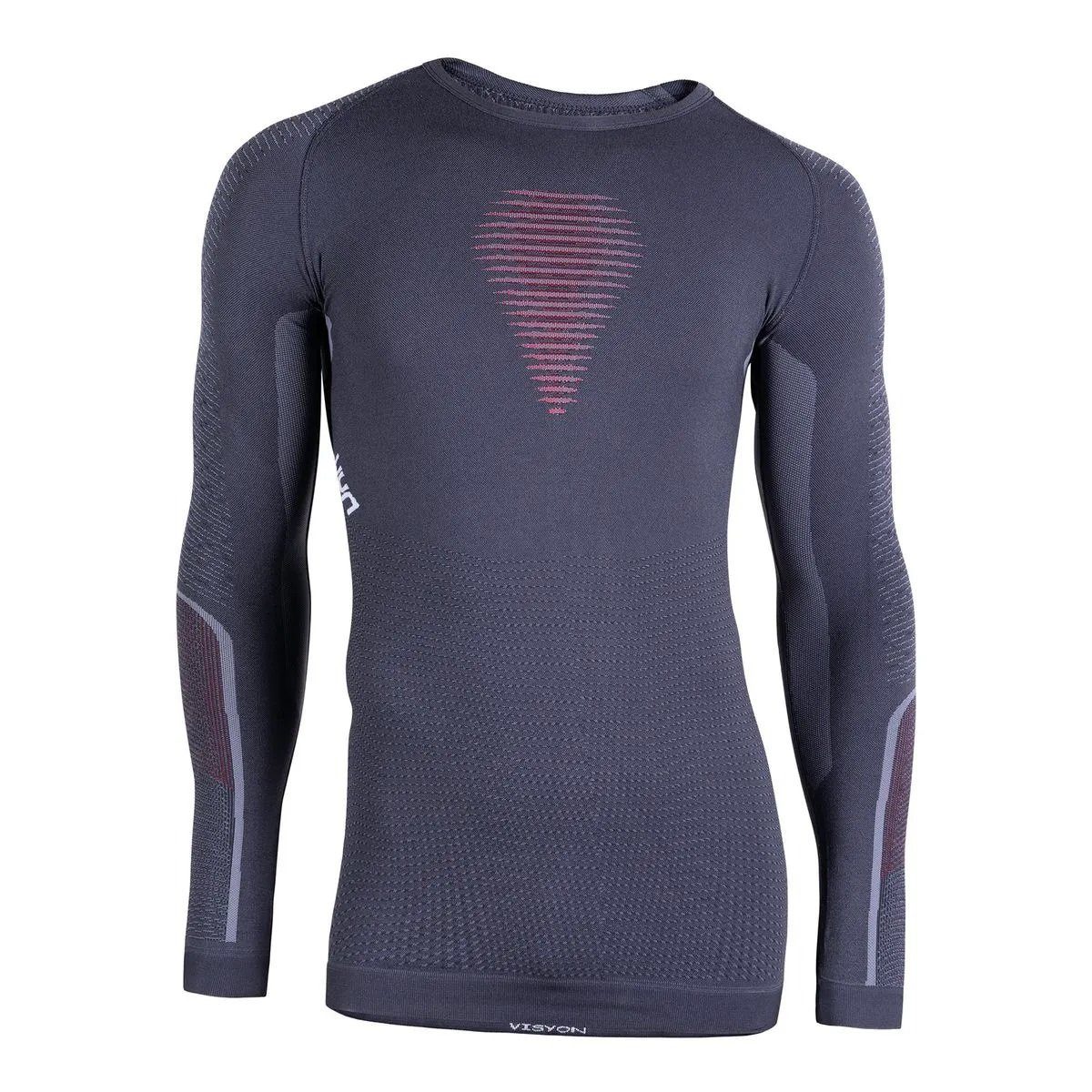 UYN Langarmshirt Visyon Unterwäsche charcoalgrau Herren