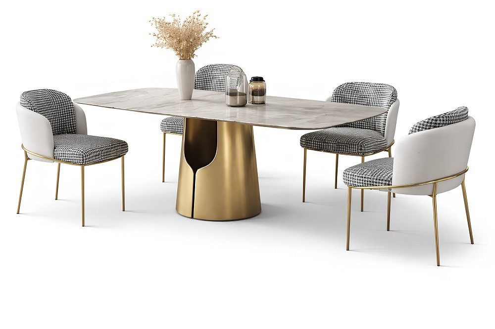 JVmoebel Esstisch Eleganter Design-Esstisch aus Holz Ideal für Esszimmer Sofort (Esstisch), Made in Europa