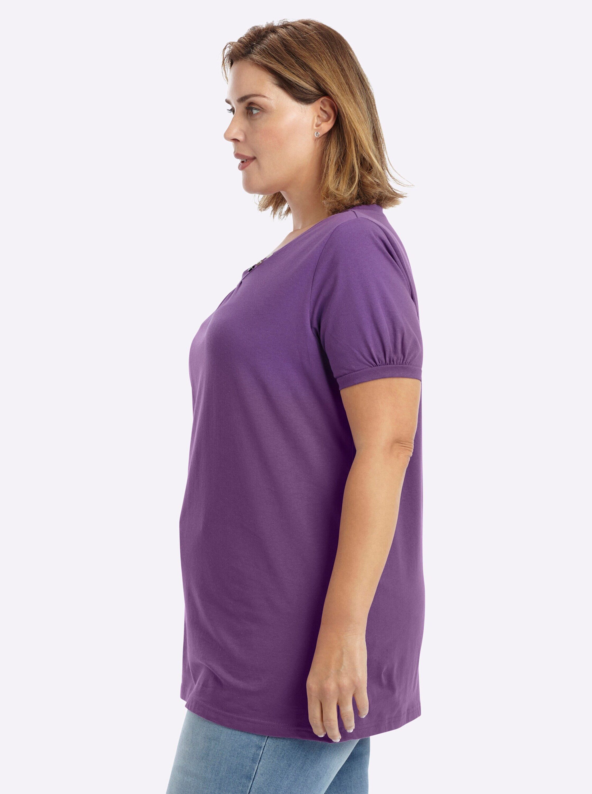 Sieh an! T-Shirt Longshirt Kurzarm