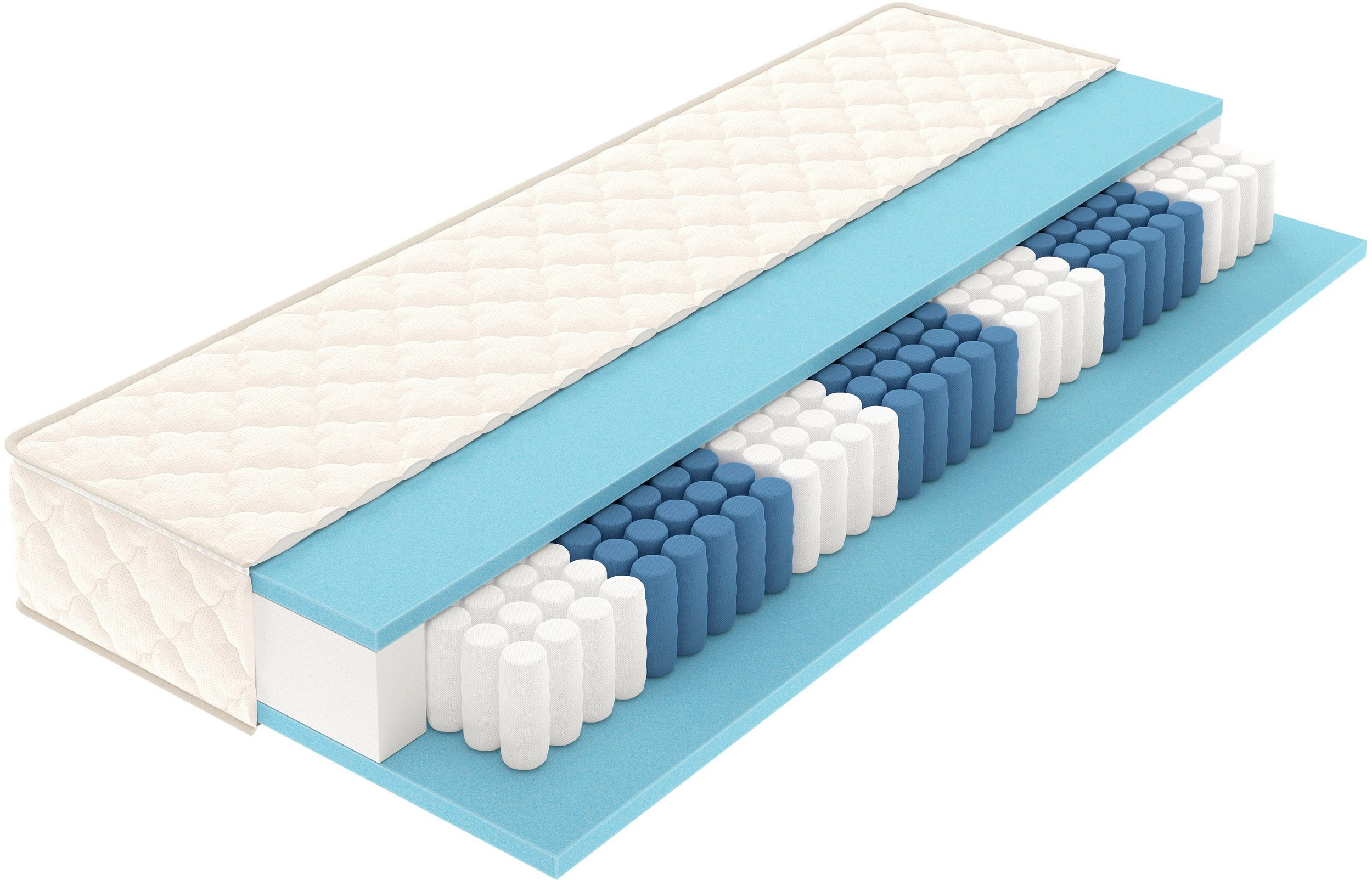 Taschenfederkernmatratze RUBY von MSA - Querschnitt