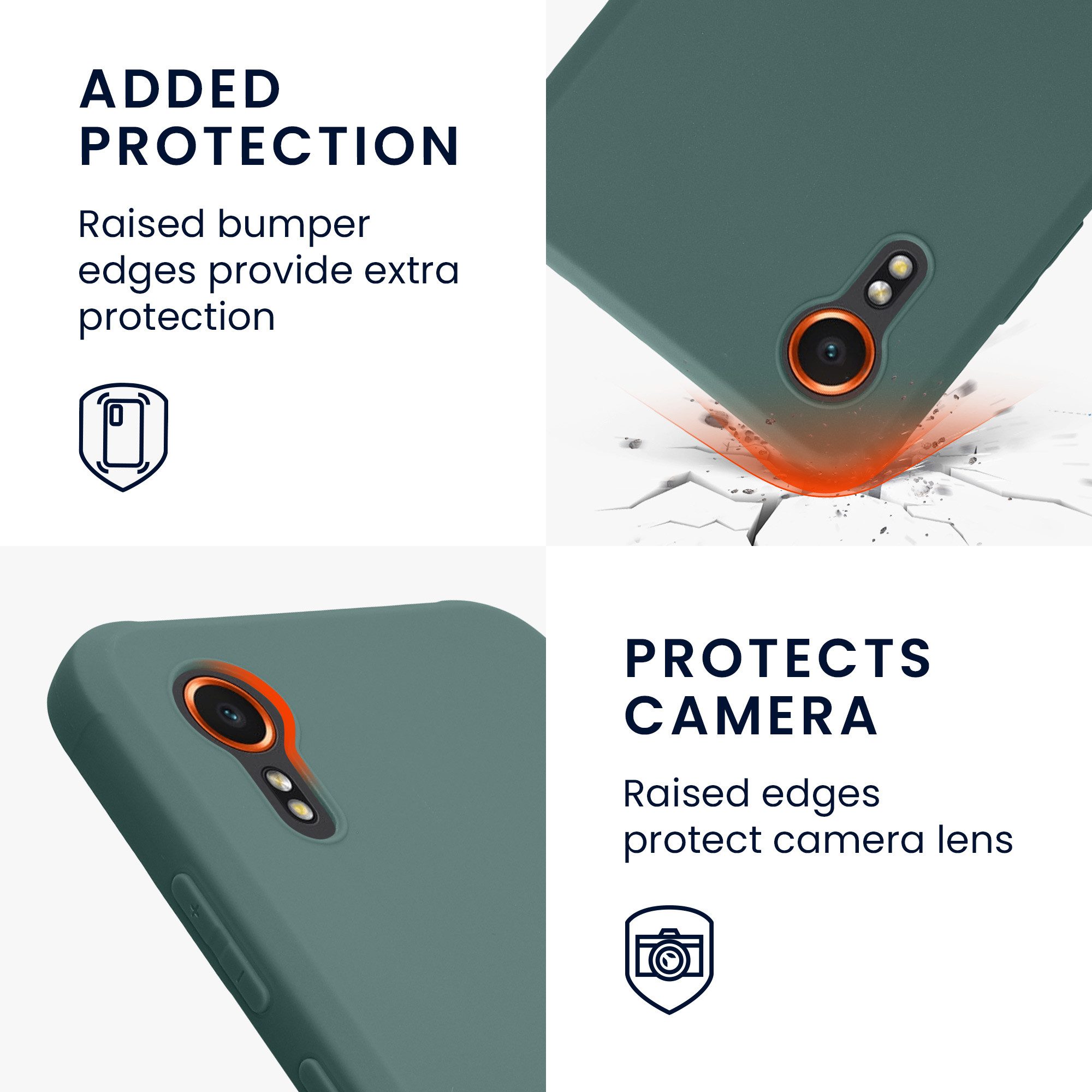 kwmobile Handyhülle Hülle für Samsung Galaxy Xcover7, Hülle Silikon - Soft Handyhülle - Handy Case Cover