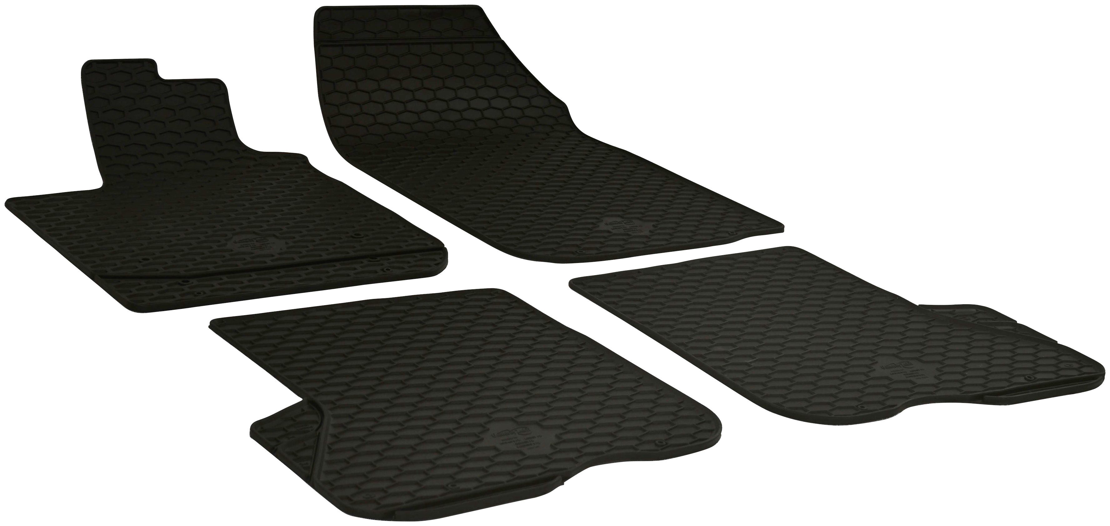 WALSER Passform-Fußmatten (4 St), für für II MCV 02/2013-Heute II Kombi, Dacia 10/2012-Heute, Stufenheck, Logan Dacia Logan Logan Dacia