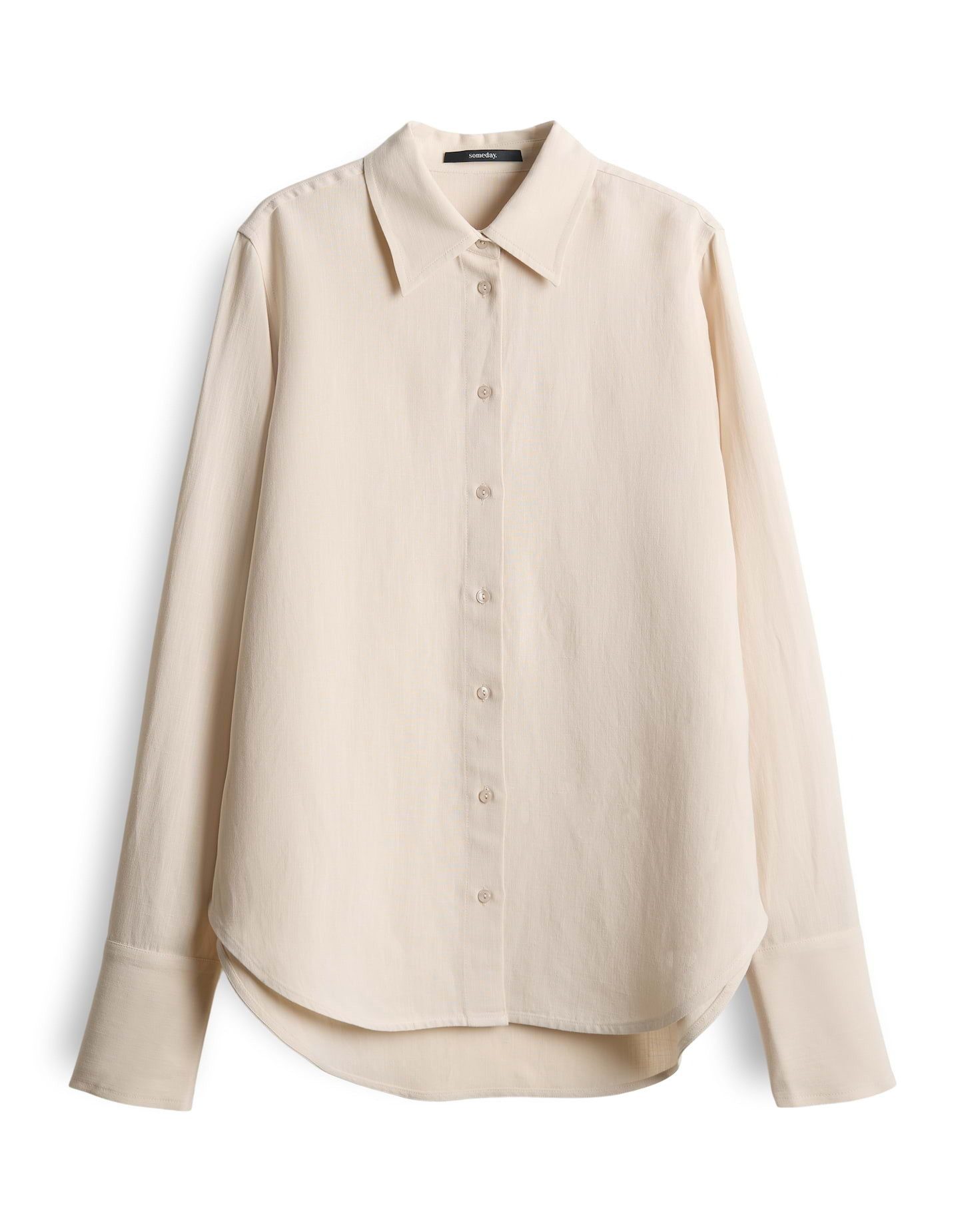 someday Longbluse ZERLIAN aus fließendem Viskose Leinen Mix