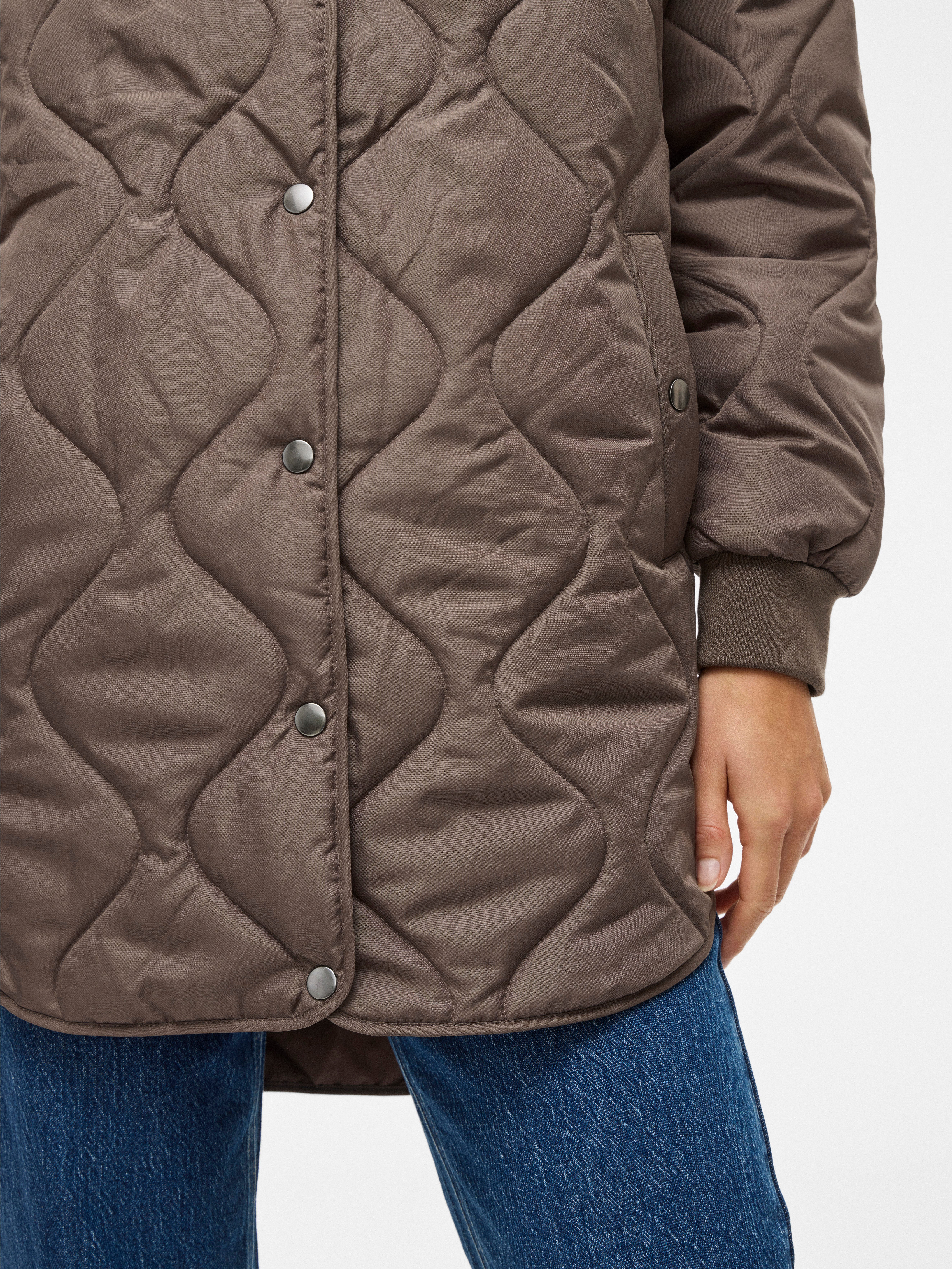 Vila Steppmantel VITATE L/S QUILT JACKET - NOOS Kunstfaser
