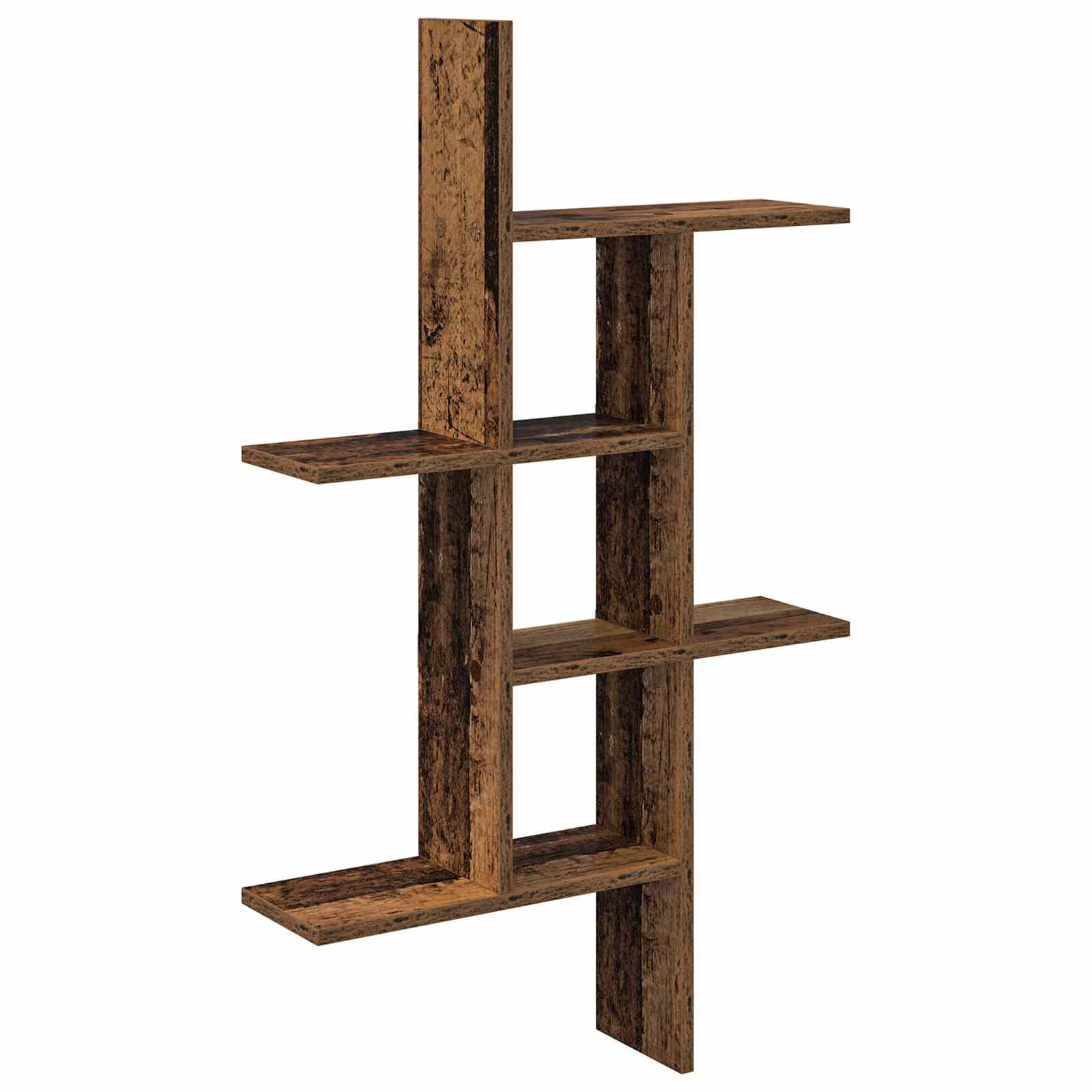 vidaXL Regal Wandregal Altholz 61 x 15 x 102 cm Holzwerkstoff, 1-tlg.