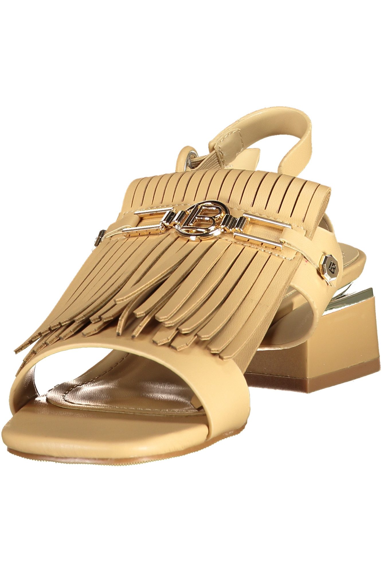 Laura Biagiotti Zehentrenner Beige Damensandalen mit Knöchelriemen und Absatz