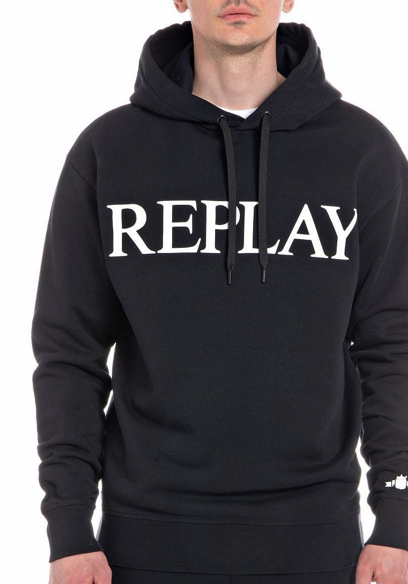 Replay Schwarz Hoodie