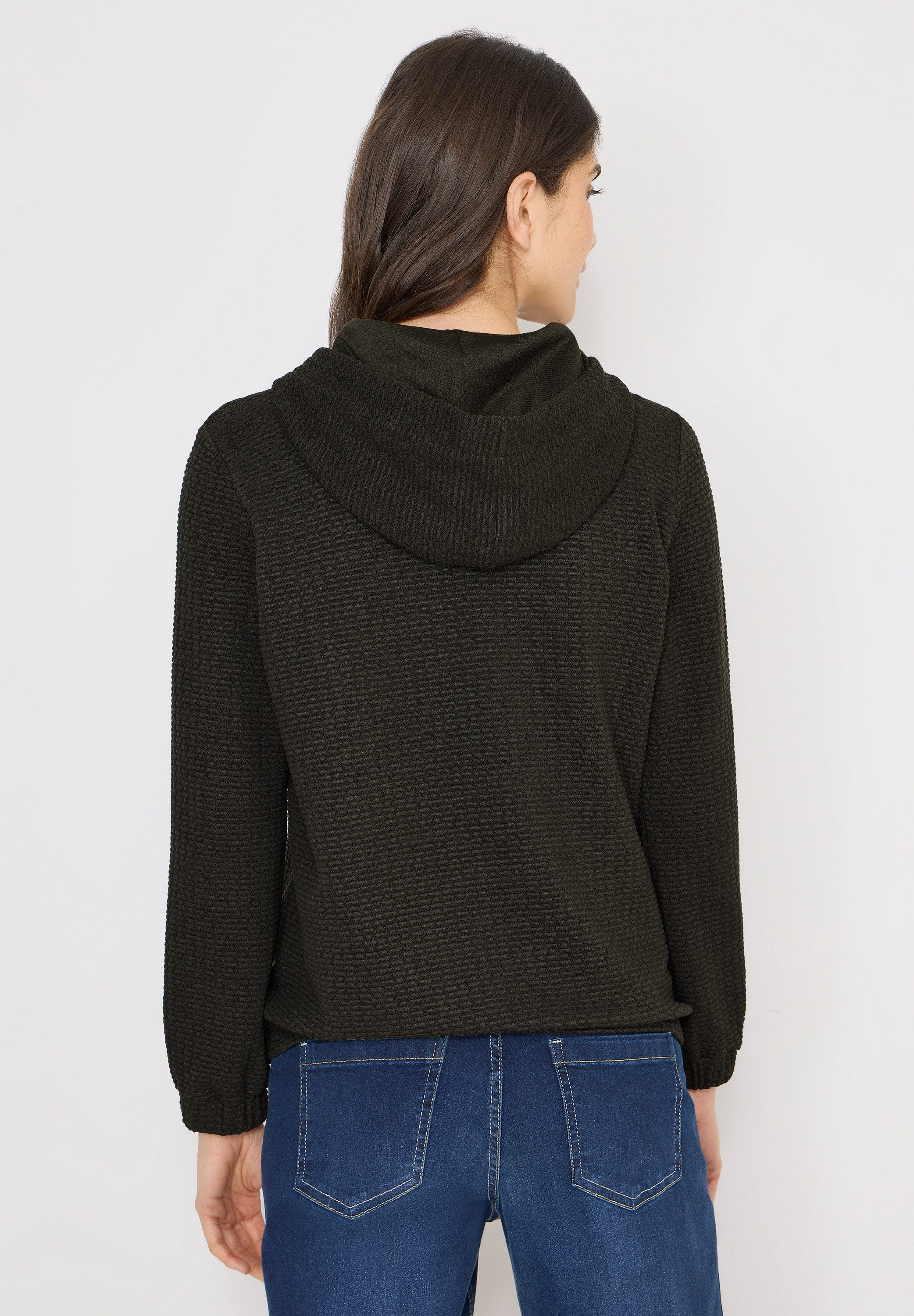 CECIL Sweatjacke mit Struktur-Muster
