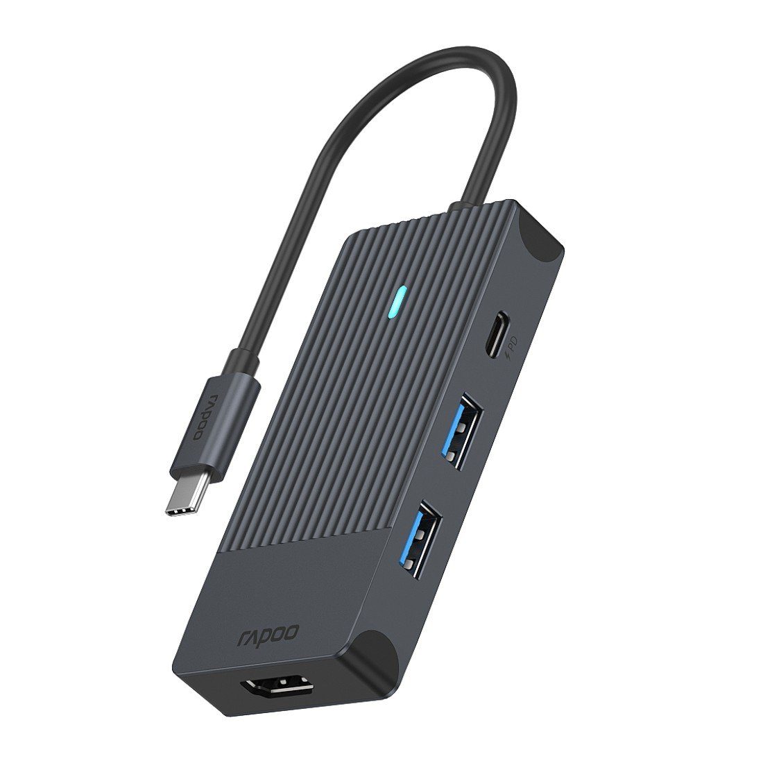 UCM-2001 USB-C Multiport Adapter, 4in1, Grau USB-Adapter