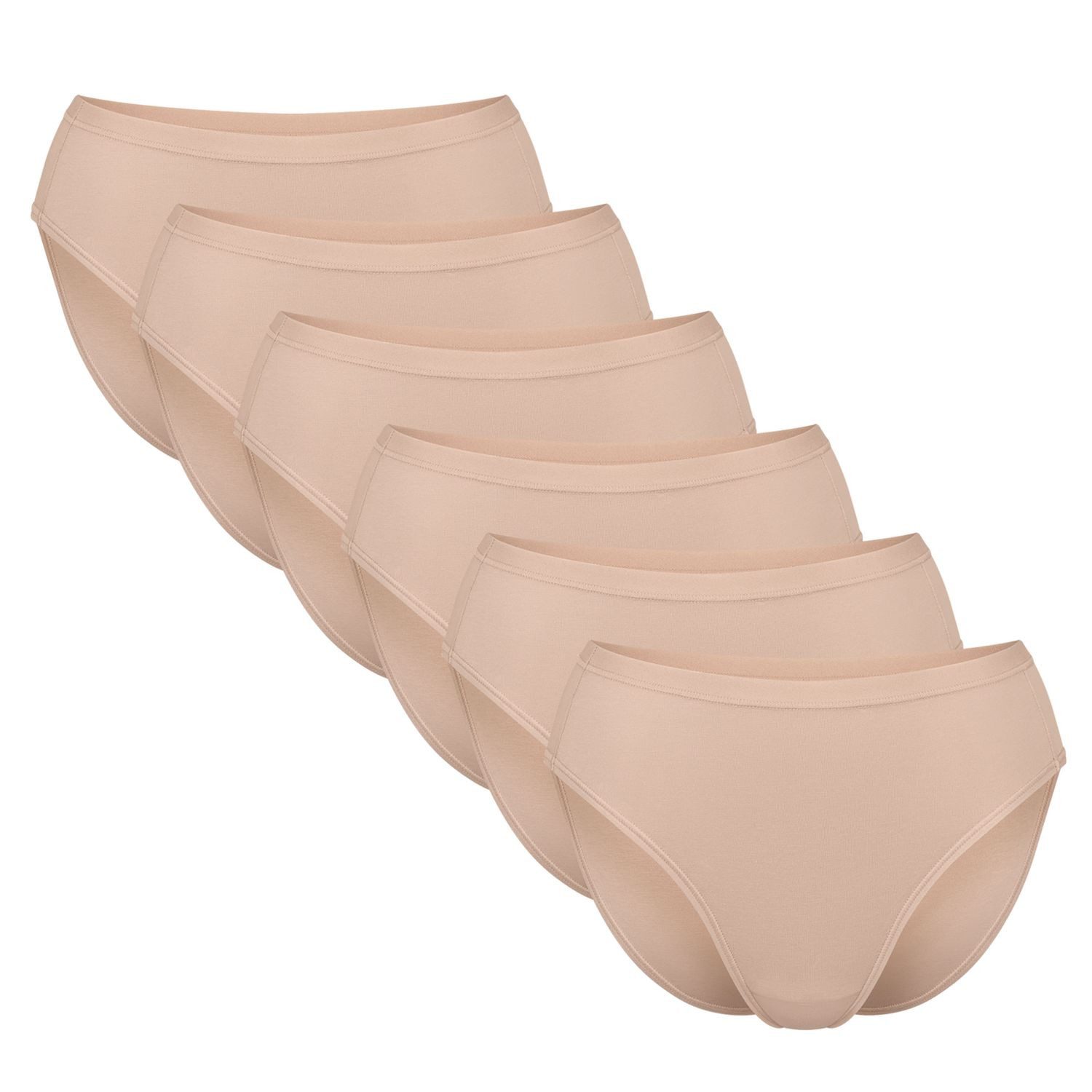 sloggi Slip GO Daily Cotton Tai Slip (Sparpack, 6er Pack) Baumwoll-Stretch, Jersey, weich