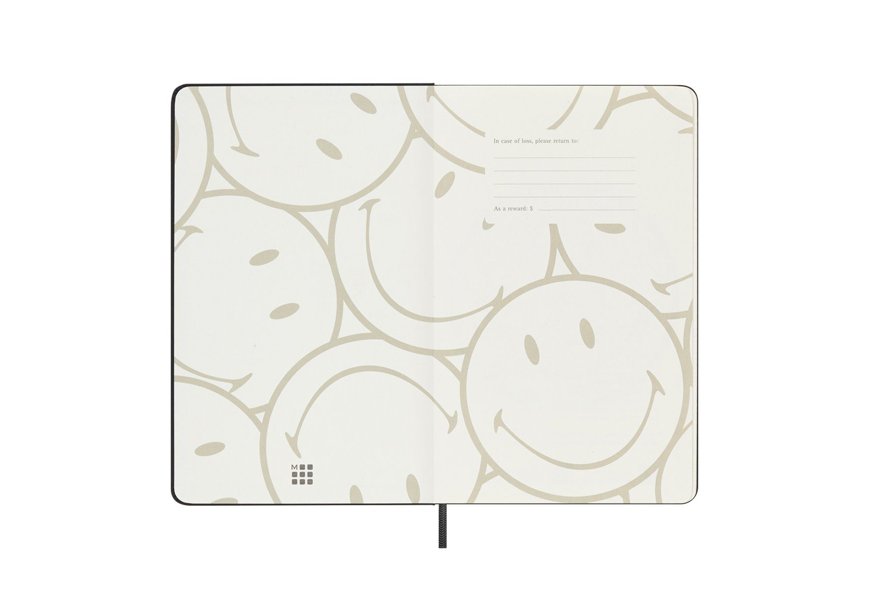MOLESKINE Notizbuch, Smiley - Large/A5 - Fester Einband - Liniert - Smiley Logo | Notizbücher