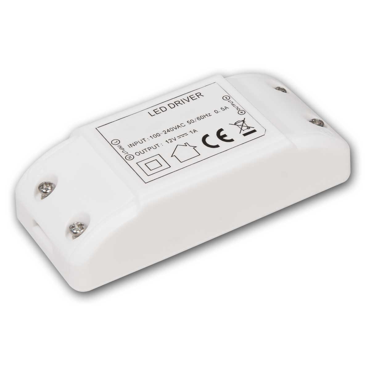 McShine LED Transformator 0,5-12W, 12V DC, 220-240V LED Trafo
