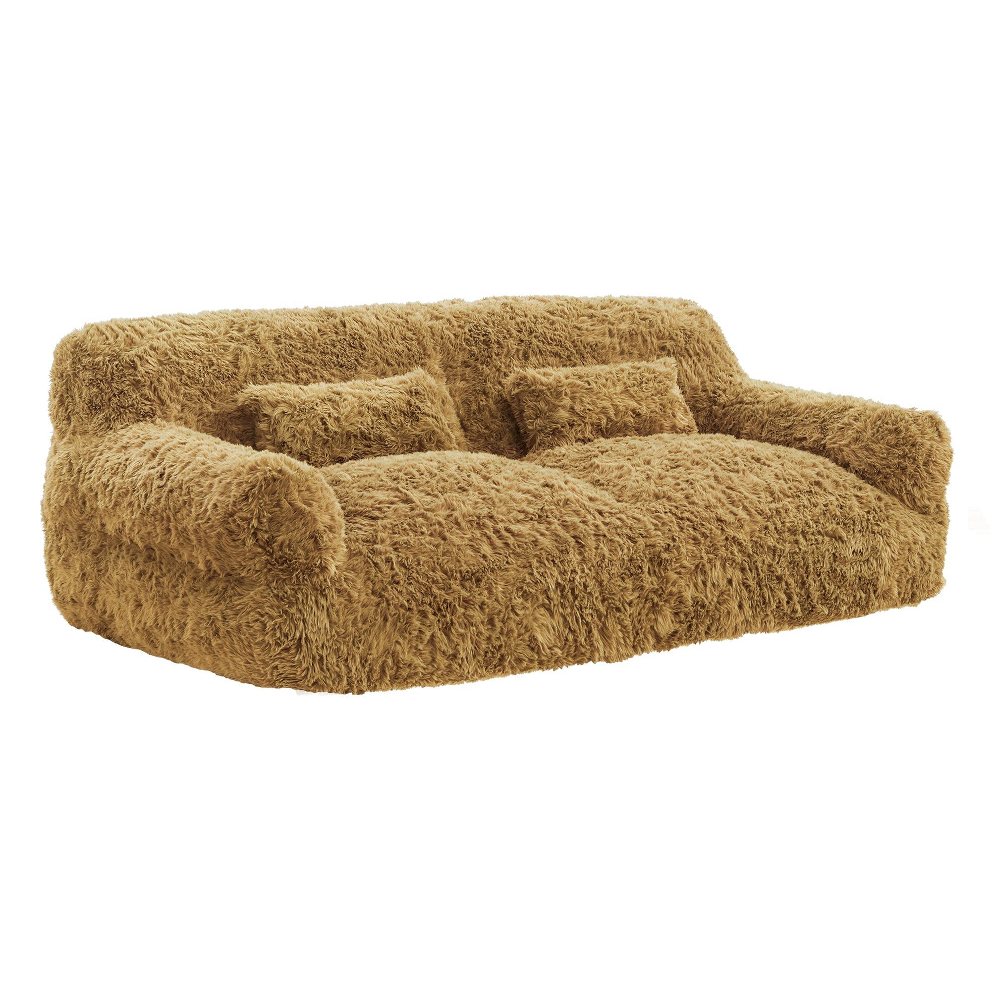 CHITA Sofa 2-Sitzer Sofa, mit Kissen & Decke, Fleece, Vakuum-Kompression, 1 Sofa + 2 Kissen +1 Decke, platzsparend, kein Aufbau erforderlich