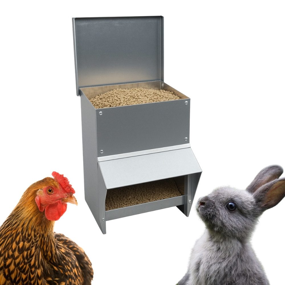 GarPet Futterautomat Futterautomat 8 Kg Futter Spender Kaninchen Hase Geflügel Futternapf