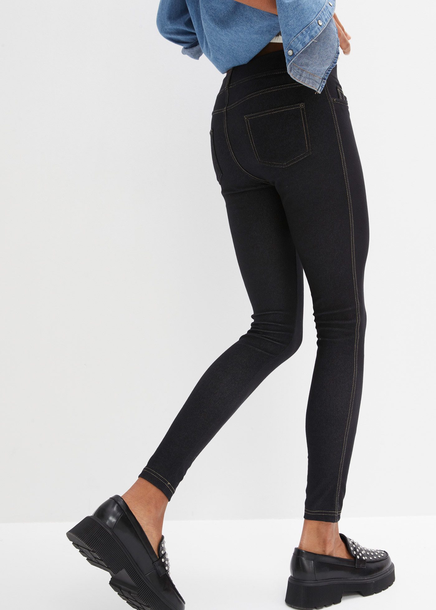 bonprix Leggings Leggings in Jeansoptik aus günstig online kaufen