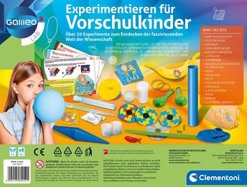 Clementoni® Experimentierkasten Galileo, Experimentieren für Vorschulkinder, Made in Europe