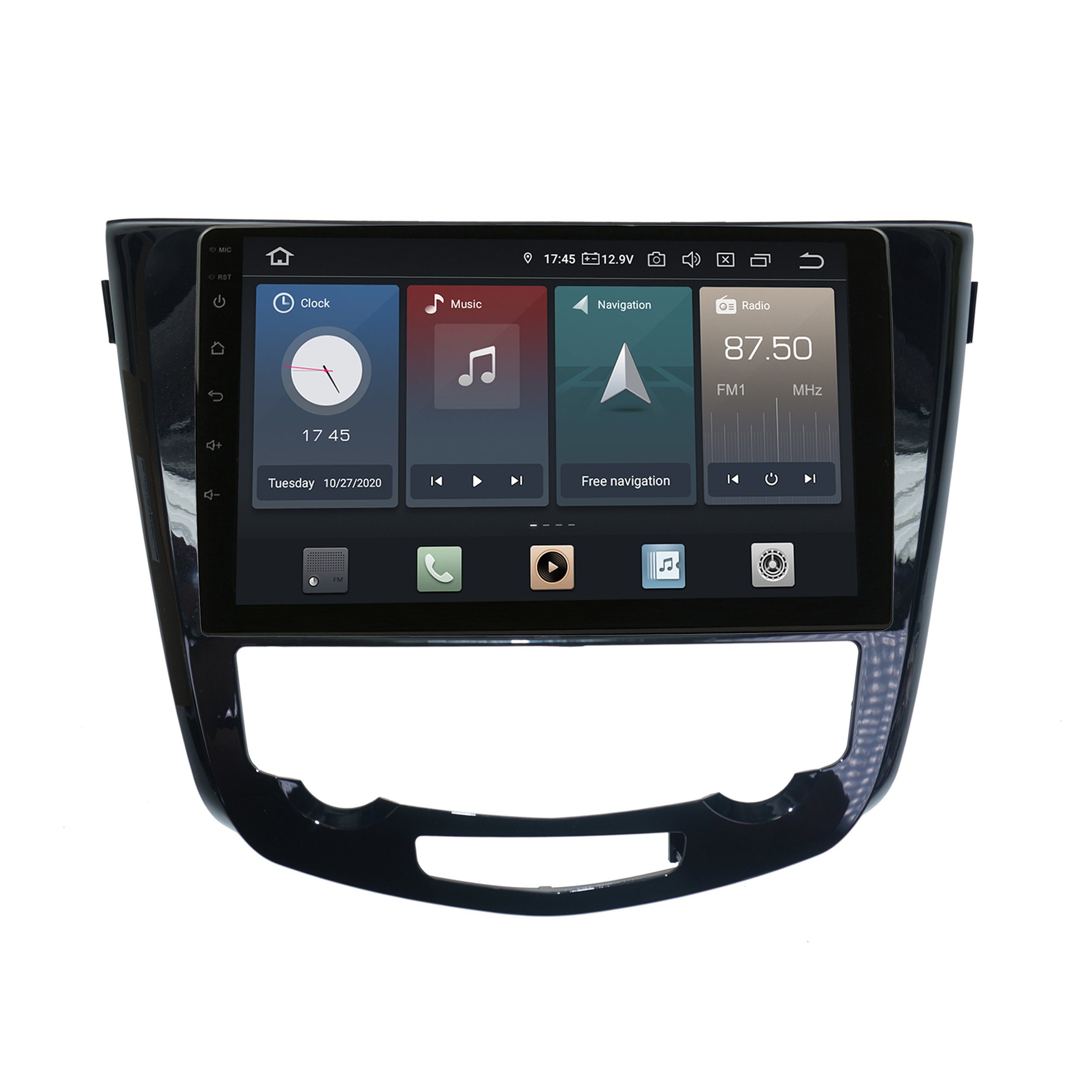 Für Nissan x-Trail Qashqai 10" Automatik Touch Android GPS CarPlay Einbau-Navigationsgerät