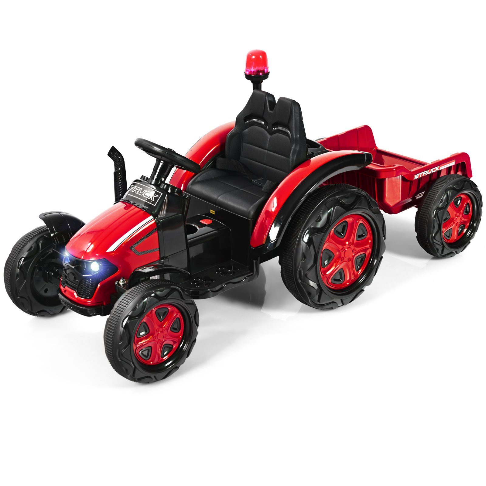 COSTWAY Elektro-Kindertraktor »12V Traktor, Kinder Aufsitztraktor«, mit  2,4G Fernbedienung, Anhänger, Scheinwerfer, Hupe und MP3-Player, für Kinder  3-8 Jahren online kaufen | OTTO