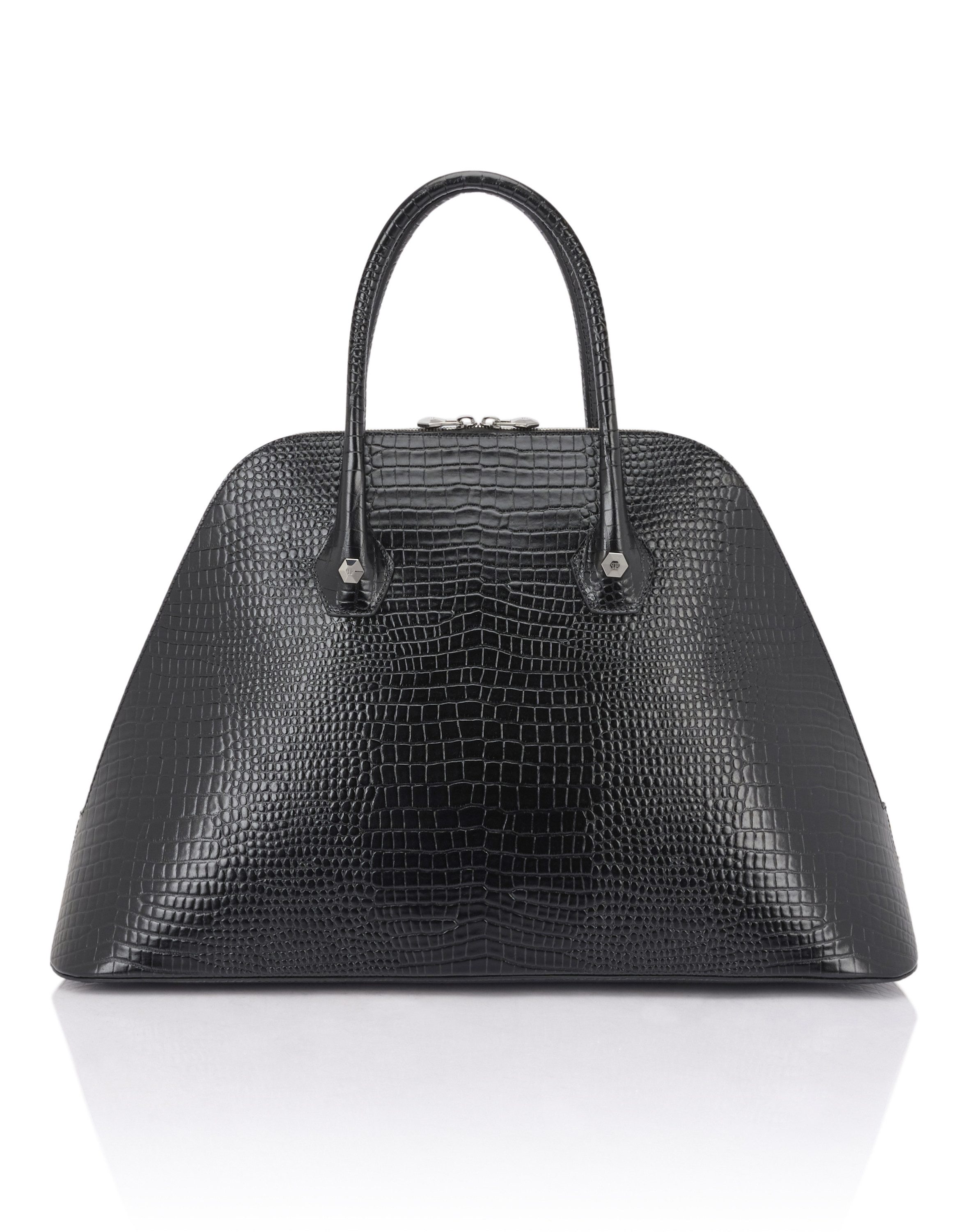 PHILIPP PLEIN Schultertasche Cocco Crocco Geprägt