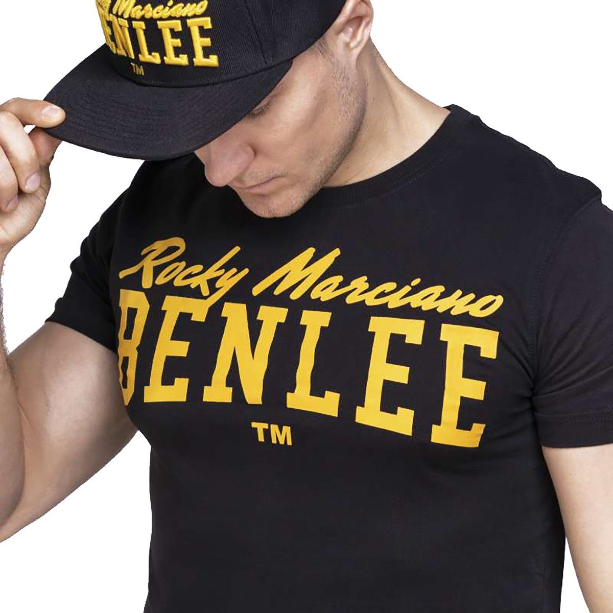 black Rocky (1-tlg) T-Shirt T-Shirt Marciano Benlee S Herren Benlee LOGO