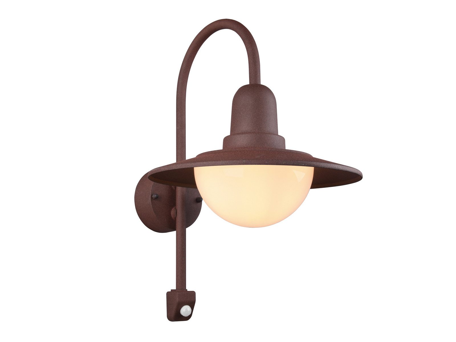 TRIO Leuchten LED Außen-Wandleuchte mit Bewegungsmelder, Höhe 45cm, Bewegungssensor, LED wechselbar, Warmweiß, Wand Außenleuchte Landhausstil, Fassadenbeleuchtung inkl. E27 LED