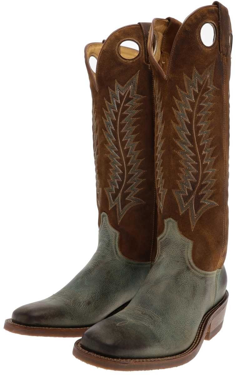 RETRO 17617 Grau Braun Reitstiefel