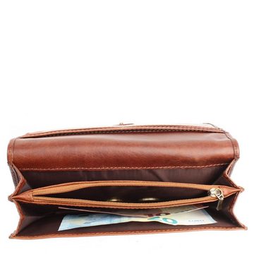 LECONI Geldbörse Damen Clutch Portemonnaie Leder LE9016