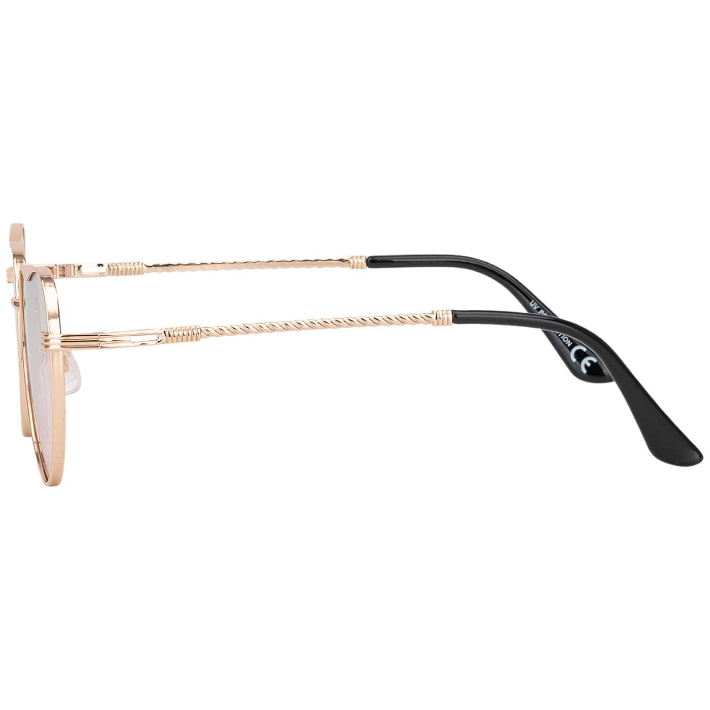 BEZLIT Eyewear Sonnenbrille Herz Form Designer Damen Sonnenbrille (1-St) mit lila-braun, blau-rot, grün-rosa, braun-blau und blau-rosa Linsen