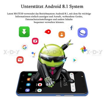 XGODY Mate 10, 2500 mAh, 1GB RAM, 8GB ROM, Android 8.1, 3G Smartphone (5 Zoll, 8 GB Speicherplatz, 5 MP Kamera, Gesichtserkennung, Dual-SIM)
