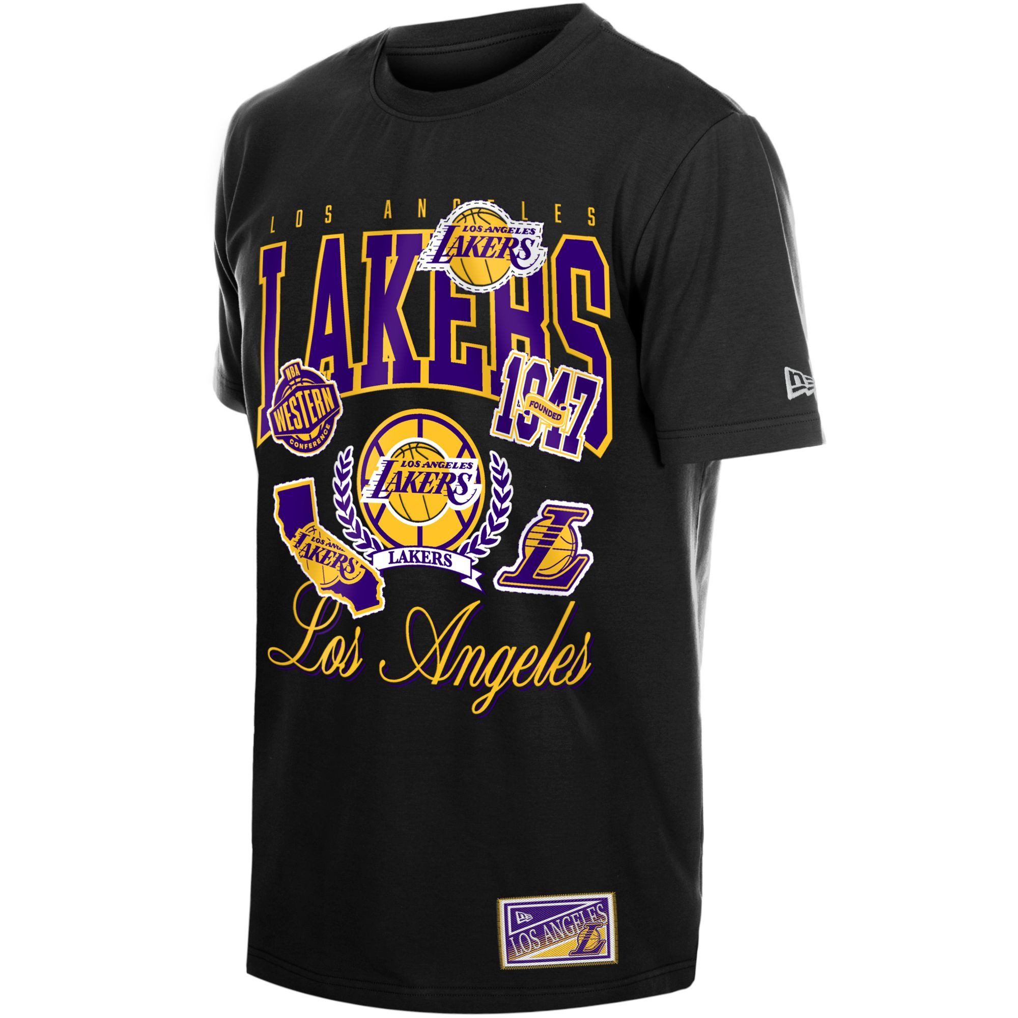 New Era Print-Shirt Oversized NBA Los Angeles Lakers