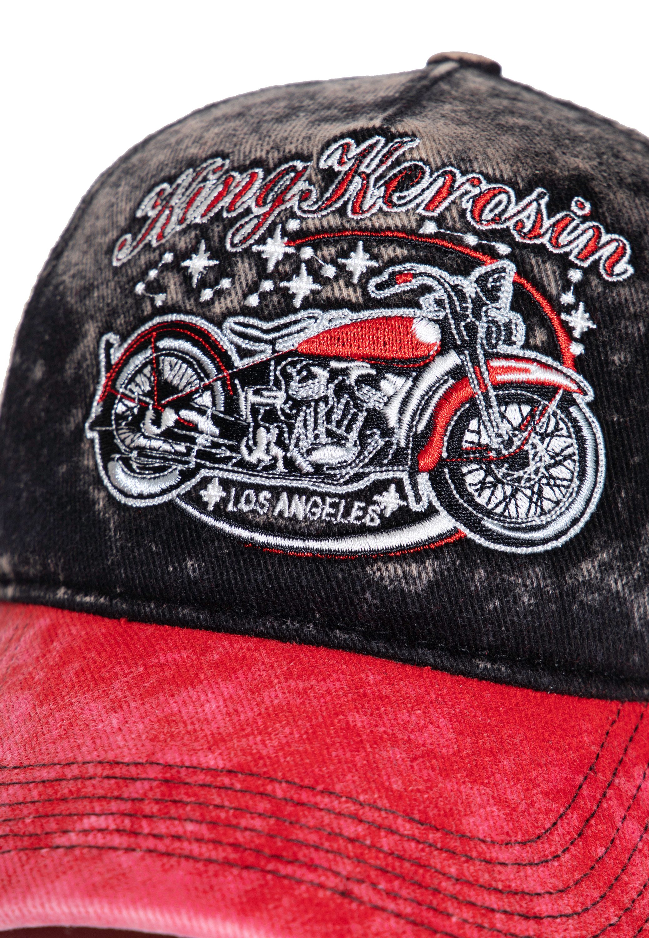 KingKerosin Baseball Cap Bobber (1-St) im Acid-Wash-Look