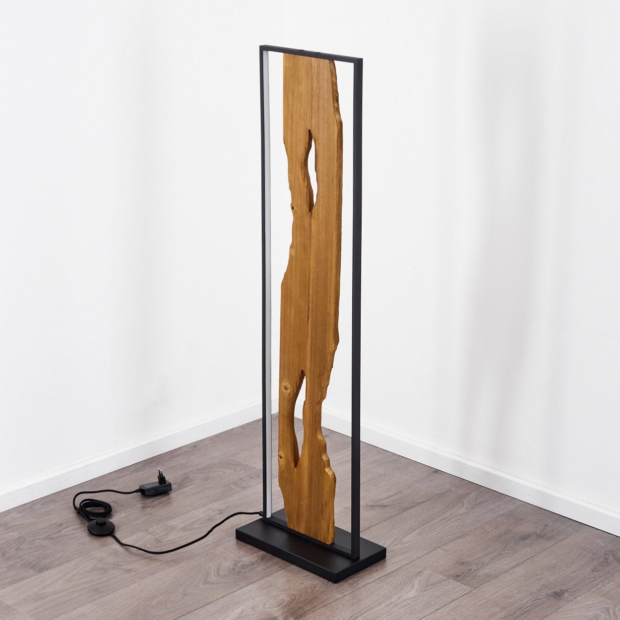 Stehleuchte Limmingen, Schwarz, 141 Cm – Industrielle Vintage-Lampe Mit Fußschalter, 4 Flammen, E27