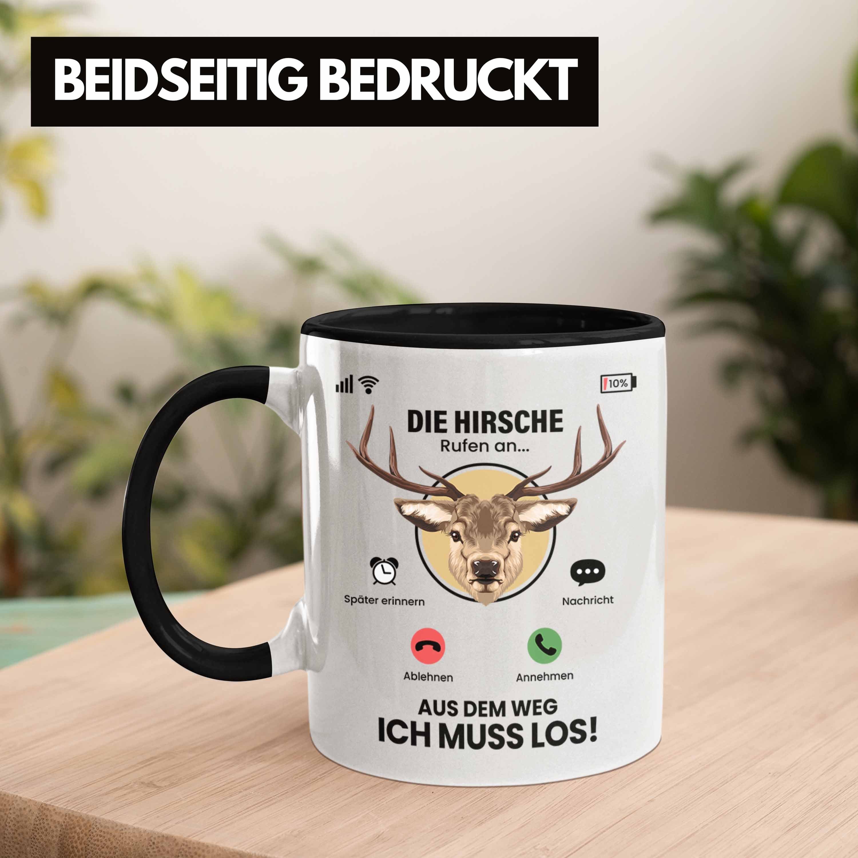 Geschenk Besitzer Hirsche An Gesch Züchter Tasse Rufen für Trendation Hirsche Tasse Die Schwarz